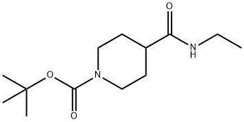 N-Ethyl 1-BOC-piperidine-4-carboxaMide Structure