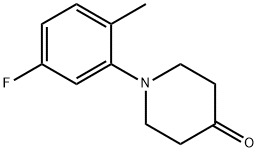 1-(5-fluoro-2-methylphenyl)piperidin-4-one Structure