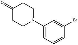 1-(3-브로모페닐)피페리딘-4-온 구조식 이미지