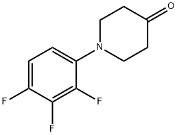 1-(2,3,4-trifluorophenyl)piperidin-4-one Structure