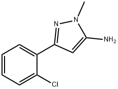 3-AMoino-5-(2-chlorophenyl)-2-Methylpyrazole 구조식 이미지