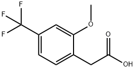 2-(2-Methoxy-4-(trifluoromethyl)phenyl)acetic acid Structure