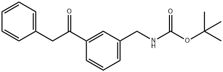 (3-PHENYLACETYL-BENZYL)-CARBAMIC ACID TERT-BUTYL ESTER Structure