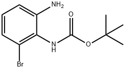 (2-AMINO-6-BROMO-PHENYL)-탄소산TERT-BUTYL에스테르 구조식 이미지
