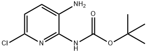 (3-AMINO-6-CHLORO-PYRIDIN-2-YL)-CARBAMIC ACID TERT-BUTYL ESTER Structure