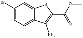 3-AMino-6-broMo-벤조[b]티오펜-2-카르복실산메틸에스테르 구조식 이미지
