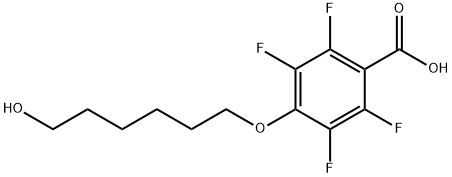 2,3,5,6-Tetrafluoro-4-(6-hydroxyhexyloxy)benzoic acid Structure