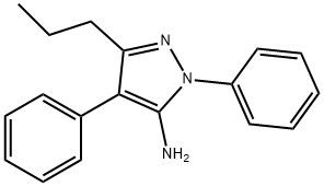 1,4-Diphenyl-3-propyl-1H-pyrazol-5-aMine Structure