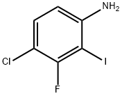 4-클로로-3-플루오로-2-요오도아닐린 구조식 이미지
