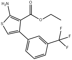 ethyl 2-amino-4-[3-(trifluoromethyl)phenyl]thiophene-3-carboxylate 구조식 이미지