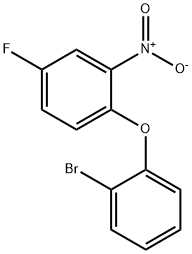 1-(2-bromophenoxy)-4-fluoro-2-nitrobenzene 구조식 이미지