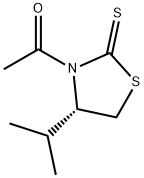 (S)-1-(4-이소프로필-2-티옥소티아졸리딘-3-일)에타논 구조식 이미지