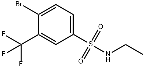 N-에틸4-broMo-3-트리플루오로메틸벤젠술폰아미드 구조식 이미지