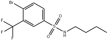 4-브로모-N-부틸-3-(트리플루오로메틸)벤젠술포나미드 구조식 이미지