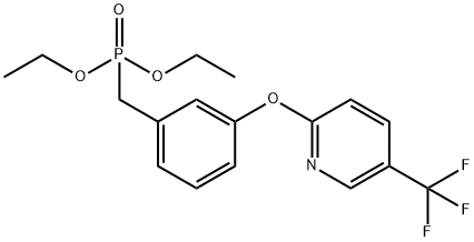 Phosphonic acid, P-[[3-[[5-(trifluoroMethyl)-2-pyridinyl]oxy]phenyl]Methyl]-, diethyl ester Structure