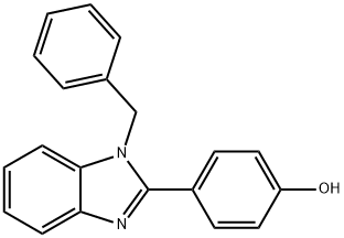 Phenol, p-(1-benzyl-2-benziMidazolyl)- Structure