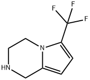 6-TrifluoroMethyl-1,2,3,4-tetrahydro-pyrrolo[1,2-a]pyrazine Structure