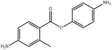 4-Amino-2-methylbenzoic acid 4-aminophenyl ester 구조식 이미지