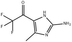 1-(2-AMINO-5-METHYL-3H-IMIDAZOL-4-YL)-2,2,2-TRIFLUORO-ETHANONE 구조식 이미지