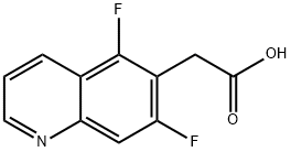 2-(5,7-difluoroquinolin-6-yl)acetic acid Structure
