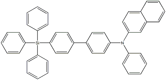 2-NaphthalenaMine, N-phenyl-N-[4'-(triphenylsilyl)[1,1'-biphenyl]-4-yl]- Structure