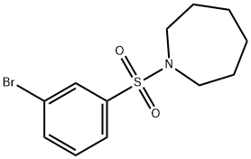 1-[(3-Bromobenzene)sulfonyl]homopiperidine 구조식 이미지