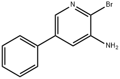 2-broMo-5-phenylpyridin-3-aMine Structure