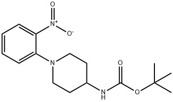 tert-butyl(1-(2-nitrophenyl)piperidin-4-yl)carbaMate Structure