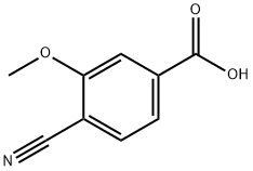 Benzoic acid, 4-cyano-3-Methoxy- Structure