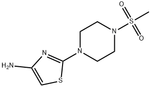 2-(4-(Methylsulfonyl)piperazin-1-yl)thiazol-4-aMine hydrochloride Structure