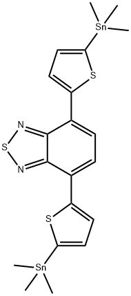 4,7-Bis(2-3MeSn-5-thienyl)-2,1,3-benzothiadiazole 구조식 이미지