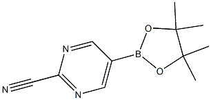 5-(4,4,5,5-TetraMethyl-1,3,2-dioxaborolan-2-yl)pyriMidine-2-carbonitrile 구조식 이미지