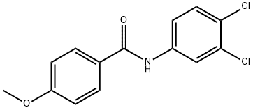 N-(3,4-dichlorophenyl)-4-methoxybenzamide 구조식 이미지