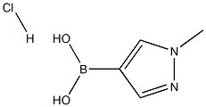 1-Methyl-1H-pyrazole-4-boronic acid hydrochloride, 95% 구조식 이미지