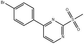 4-(4-BroMophenyl)-2-(Methylsulfonyl)pyriMidine 구조식 이미지