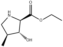 (2R,3R)-ethyl 3-hydroxypyrrolidine-2-carboxylate 구조식 이미지
