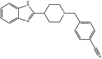 4-[4-(1H-BenzoiMidazol-2-yl)-piperidin-1-ylMethyl]-benzonitrile Structure