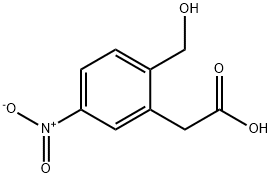 2-(2-(hydroxyMethyl)-5-nitrophenyl)acetic acid Structure