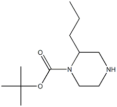 1-N-Boc-2-propylpiperazine Structure