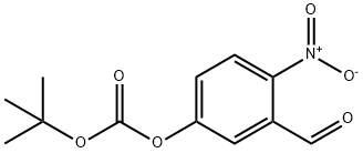 탄산tert-부틸에스테르3-포르밀-4-니트로-페닐에스테르 구조식 이미지