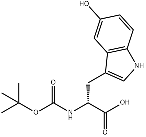 Boc-5-hydroxy-D-tryptophan 구조식 이미지