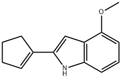 2-cyclopentenyl-4-Methoxy-1H-indole Structure