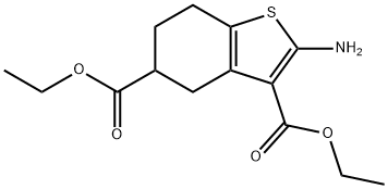 diethyl 2-aMino-4,5,6,7-tetrahydrobenzo[b]thiophene-3,5-dicarboxylate Structure