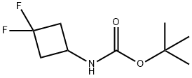 tert-butyl 3,3-difluorocyclobutylcarbaMate Structure