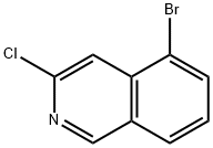5-broMo-3-클로로이소퀴놀린 구조식 이미지