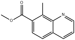 7-Quinolinecarboxylic acid, 8-Methyl-, Methyl ester Structure