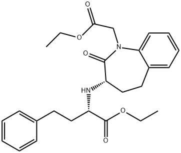 BENAZEPRIL RELATED COMPOUND G (15 MG) ((3-(1 -ETHOXYCARBONYL-3-PHENYL-(1 S)-PROPYL)AMINO-2,3,4,5-TETRAHYDRO-2-OXO-1H-1-(3S)-BENZAZE-PINE)-1-ACETIC ACID, ETHYL ESTER) Structure