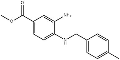 Methyl 3-aMino-4-(benzylaMino)benzoate 구조식 이미지