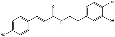 (e)-n-(2-(3,4-dihydroxyphenyl)ethyl)-3-(4-hydroxyphenyl)-2-propenaMide 구조식 이미지