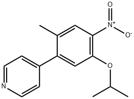 4-(5-isopropoxy-2-Methyl-4-nitrophenyl)pyridine Structure